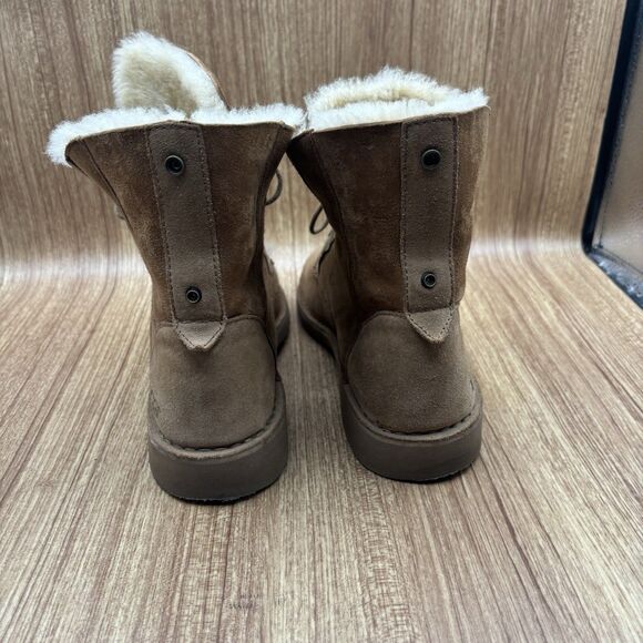 UGG QUINCY WOMEN ANKEL BOOTS SUEDE CHESTNUT US 9.5/ UK 7.5 /EU 40.5 - Picture 5 of 11